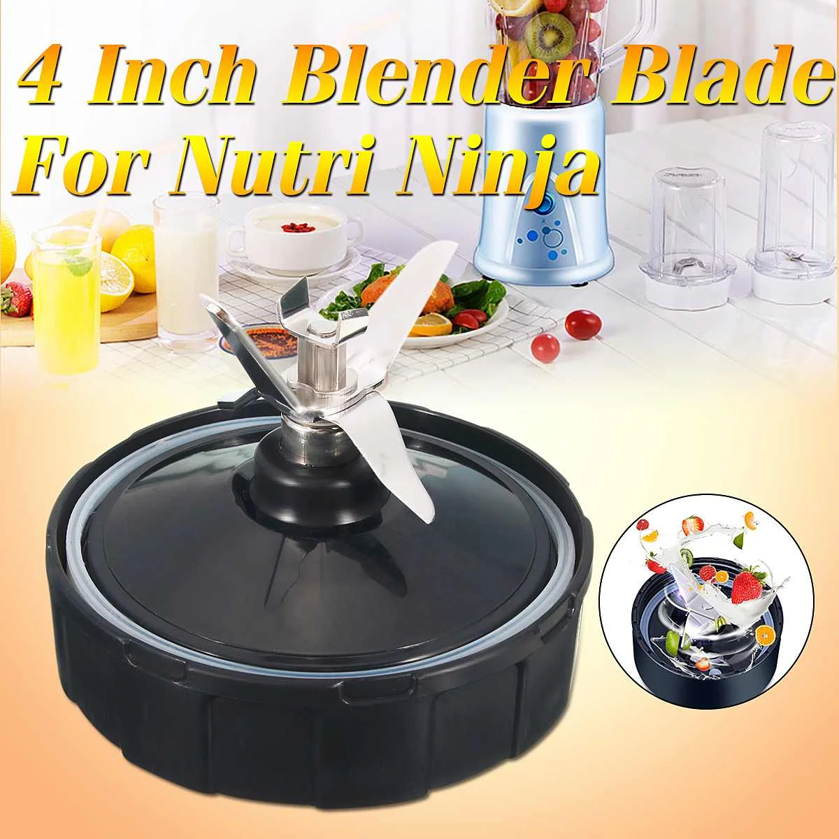 4inch 7 Fin Blender Blade Part Juicer Mixer Spare Assembly Replacement For Nutri Ninja
4inch 7 Fin Blender Blade Part Juicer Mixer Spare Assembly Replacement For Nutri Ninja