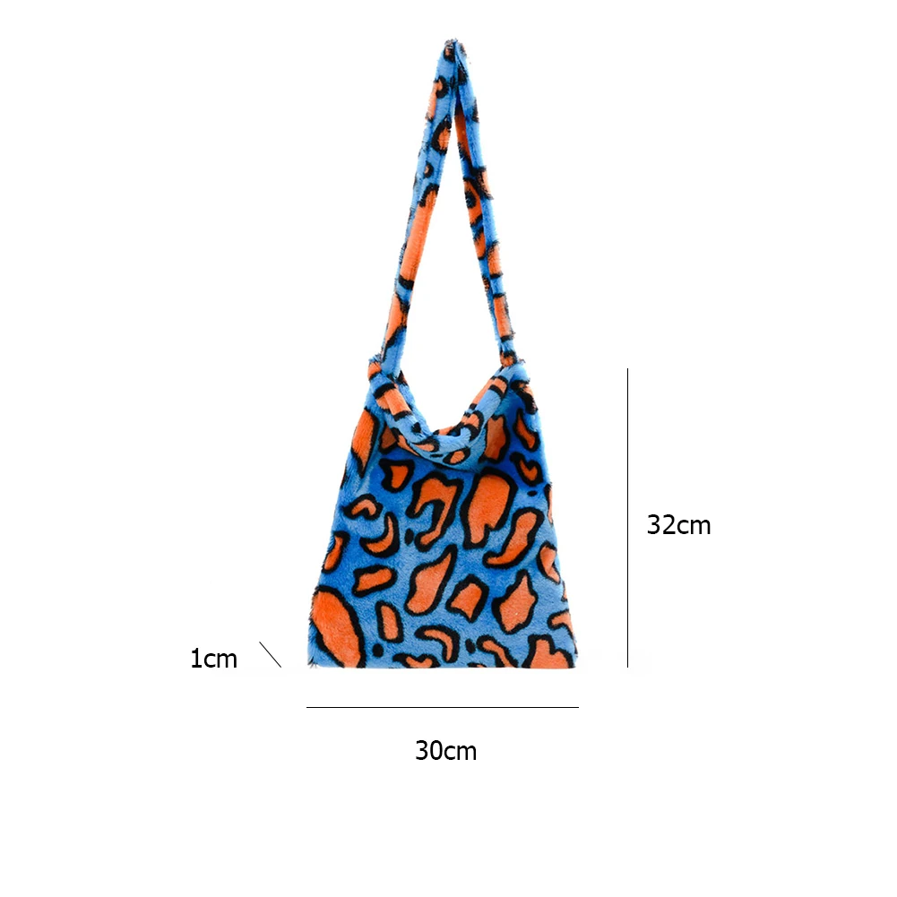 2021 Fashion Women Colorful Leopard Open Pocket Bags Soft Plush Animal Pattern Shoulder Bags Large Capacity Fluffy Shopping Bags
2021 Fashion Women Colorful Leopard Open Pocket Bags Soft Plush Animal Pattern Shoulder Bags Large Capacity Fluffy Shopping Bags