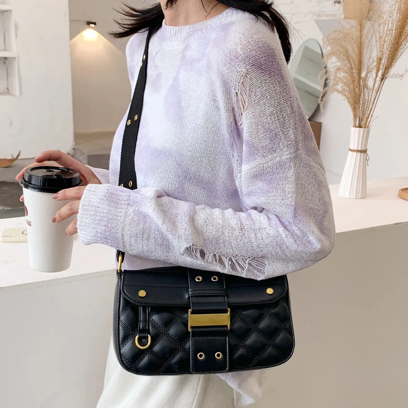 Bag Handbags 2021 New Trendy Fashion Wide Shoulder Strap Single Shoulder Underarm Bag Casual All-match Diagonal Small Square Bag
Bag Handbags 2021 New Trendy Fashion Wide Shoulder Strap Single Shoulder Underarm Bag Casual All-match Diagonal Small Square Bag