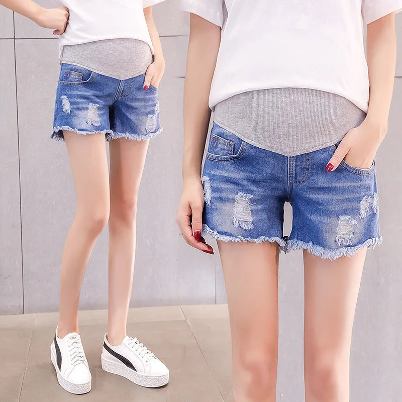 Denim Maternity Shorts Summer Jeans Pants For Pregnant Women Gravidas Clothing Ripped Pregnancy Shorts Elastic Abdominal Jeans
Denim Maternity Shorts Summer Jeans Pants For Pregnant Women Gravidas Clothing Ripped Pregnancy Shorts Elastic Abdominal Jeans