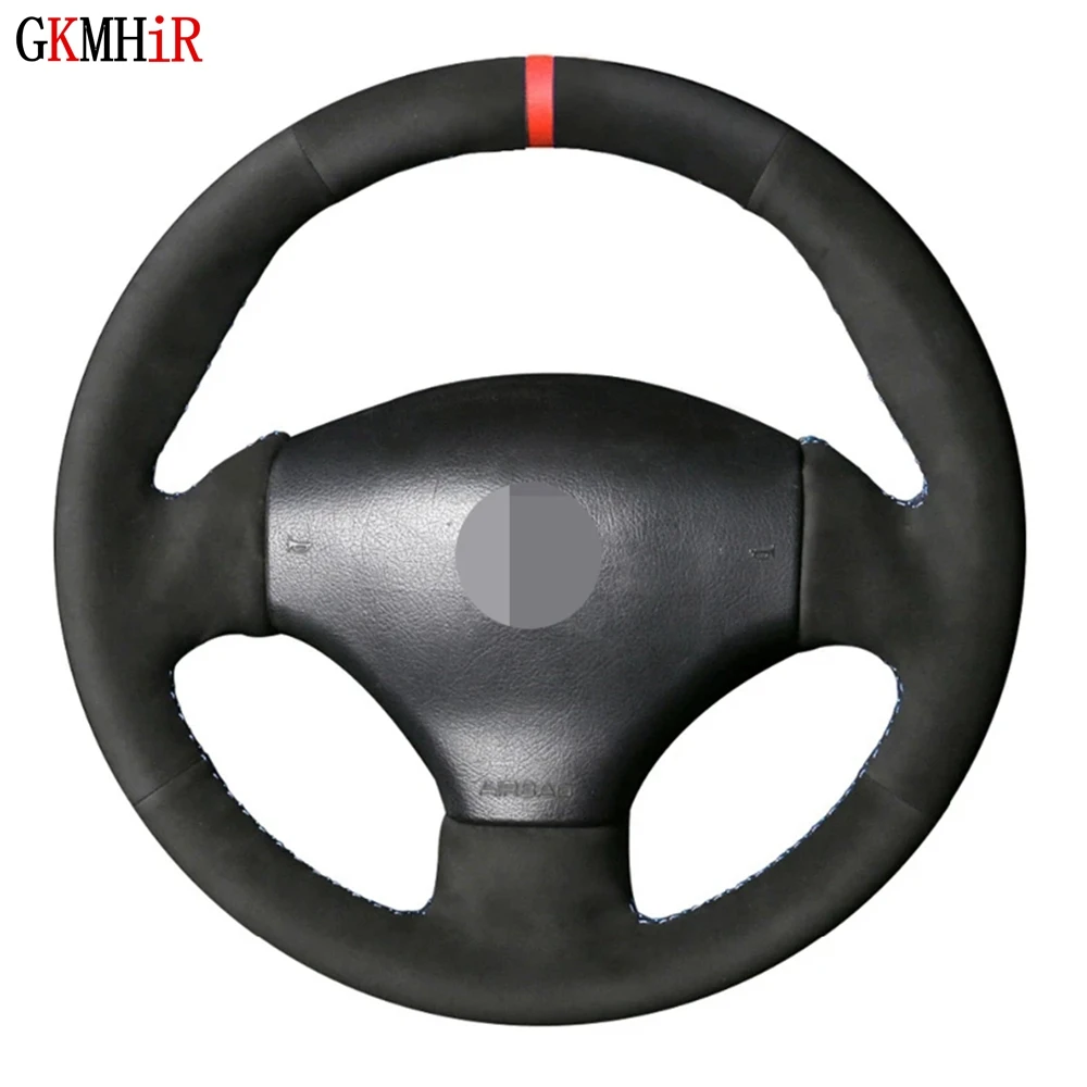 DIY Non-slip Black Genuine Leather Suede Car Steering Wheel Cover For Peugeot 206 1998-2005 206 SW 2003-2005 206 CC 2004 2005
DIY Non-slip Black Genuine Leather Suede Car Steering Wheel Cover For Peugeot 206 1998-2005 206 SW 2003-2005 206 CC 2004 2005