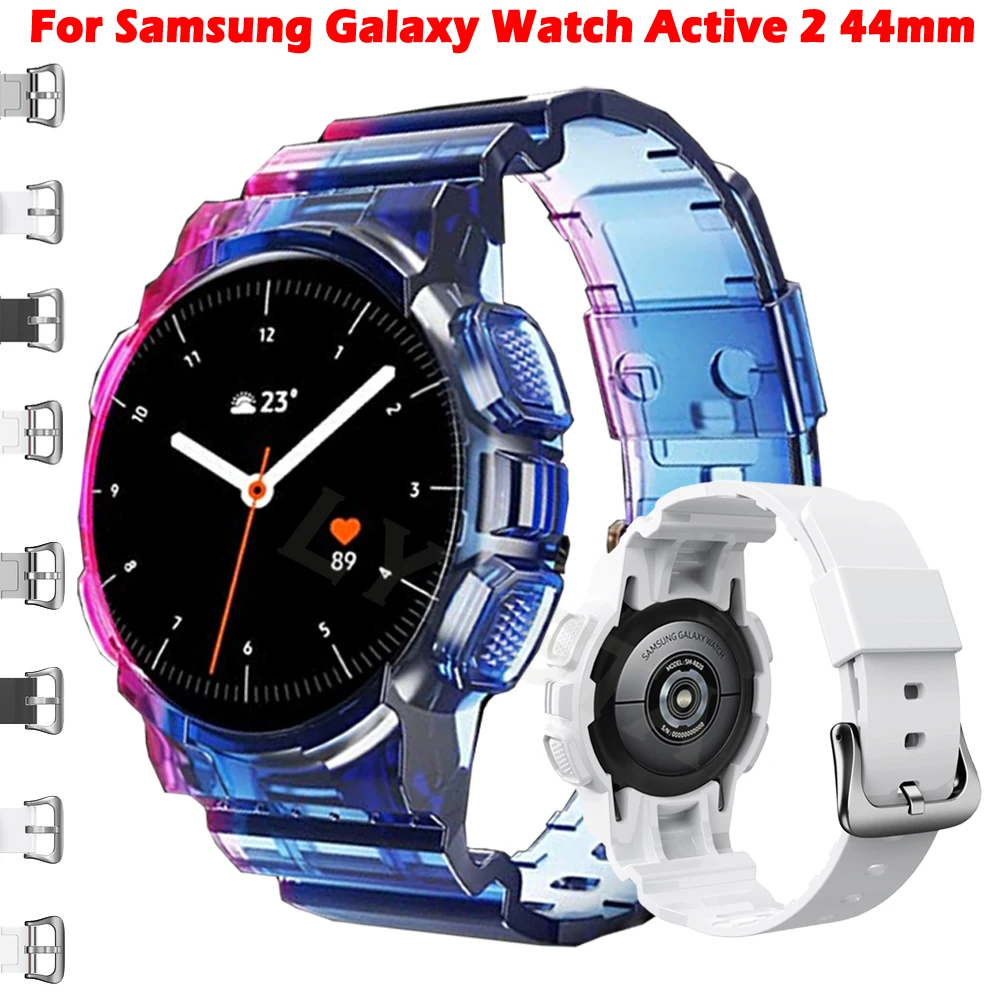 Ремешок для Samsung Galaxy Watch Active 2 44 мм, мягкий прозрачный ТПУ Браслет для наручных часов, браслет + чехол, аксессуары для часов
Ремешок для Samsung Galaxy Watch Active 2 44 мм, мягкий прозрачный ТПУ Браслет для наручных часов, браслет + чехол, аксессуары для часов