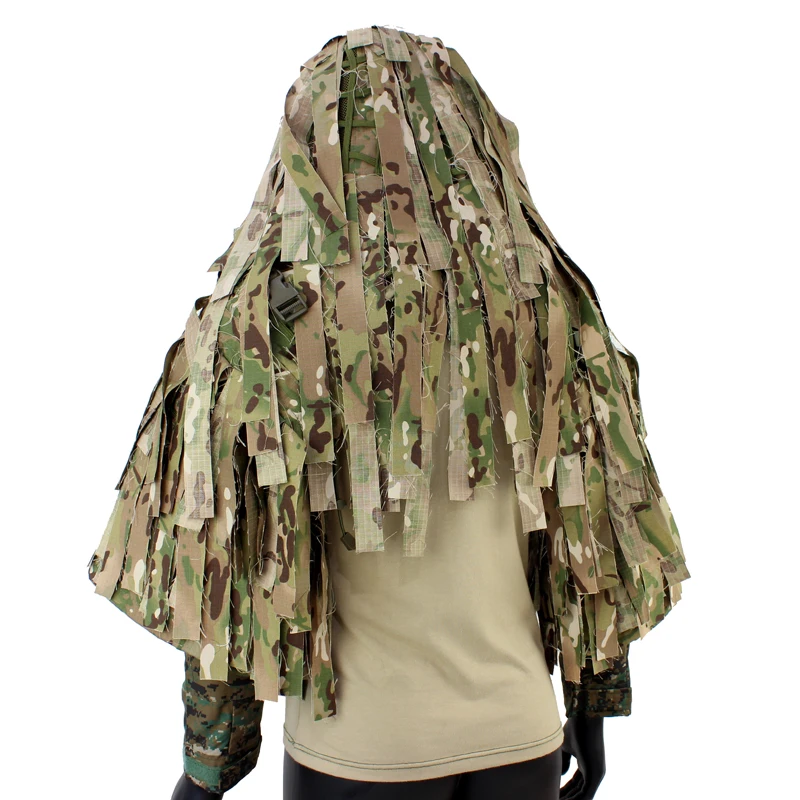 Тактический Ghillie костюм, дышащий Ghillie Viper, капюшон с 3D листьями, брикет для охоты CS Wargame, одежда
Тактический Ghillie костюм, дышащий Ghillie Viper, капюшон с 3D листьями, брикет для охоты CS Wargame, одежда