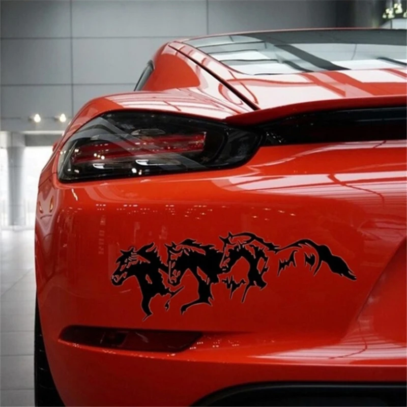 

Running Horses vinyl car sticker waterproof cool waterproof removable decal self-adhesive car auto stickers