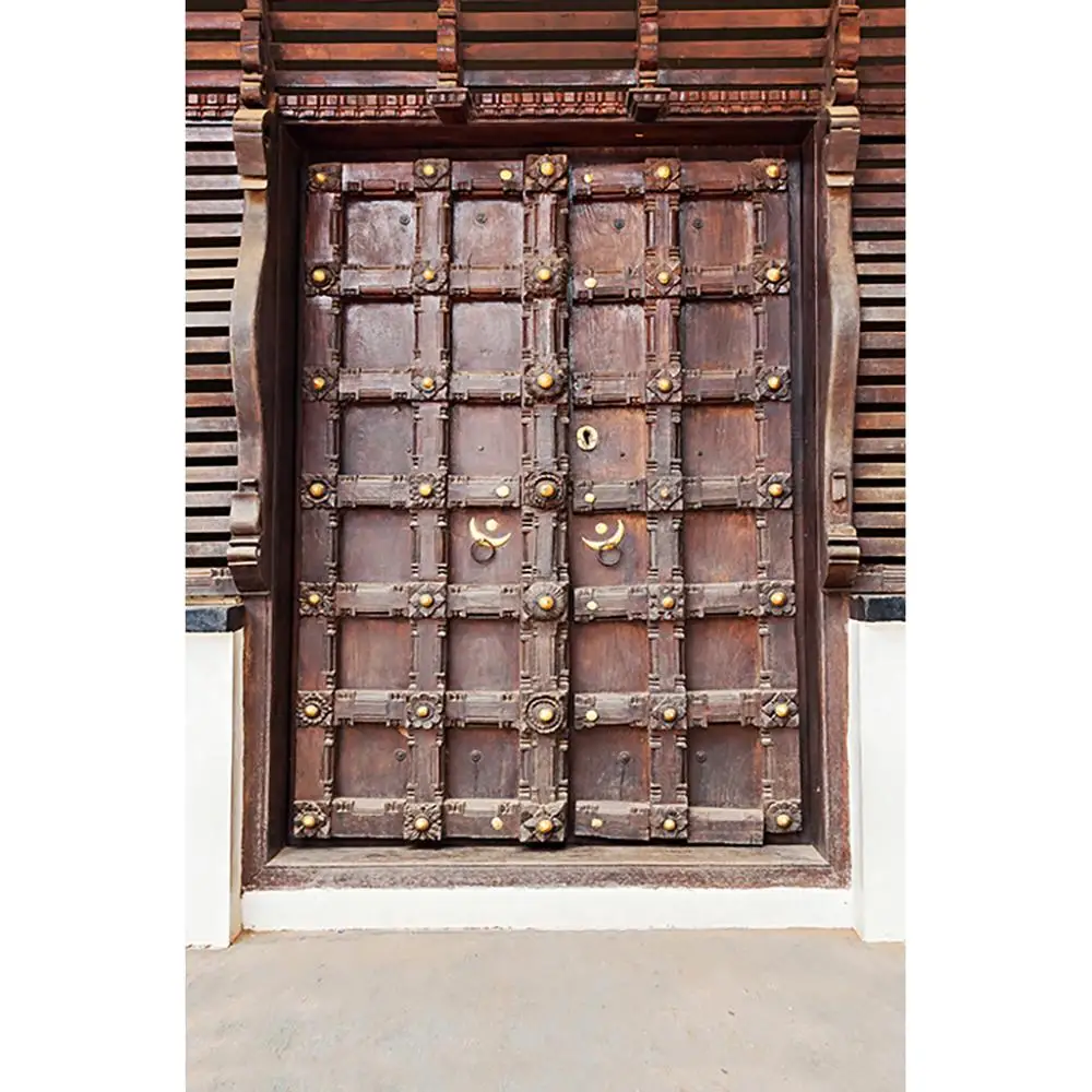 Ностальгия старинная деревянная дверь фон для фотосъемки на заказ Виниловый