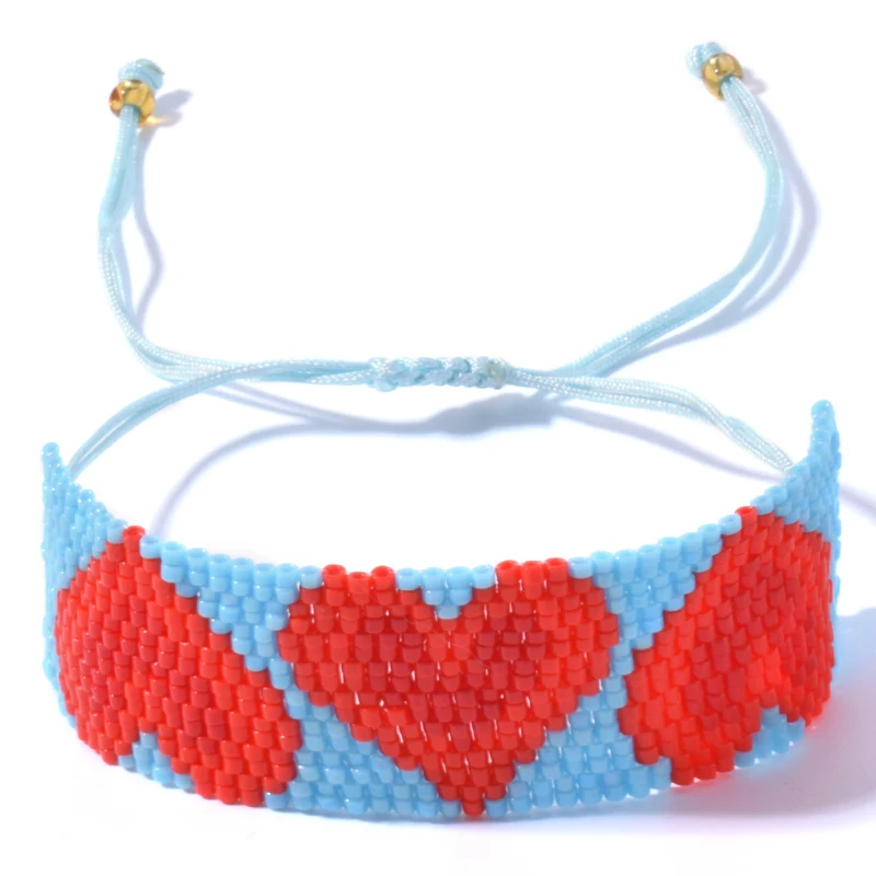 YAUKIA MIYUKI Beads Bracelets Bohemian Lake Blue Double Layer Heart Handmade Woven Bijoux Exquisite 2021 New Gifts Jewelry
YAUKIA MIYUKI Beads Bracelets Bohemian Lake Blue Double Layer Heart Handmade Woven Bijoux Exquisite 2021 New Gifts Jewelry
