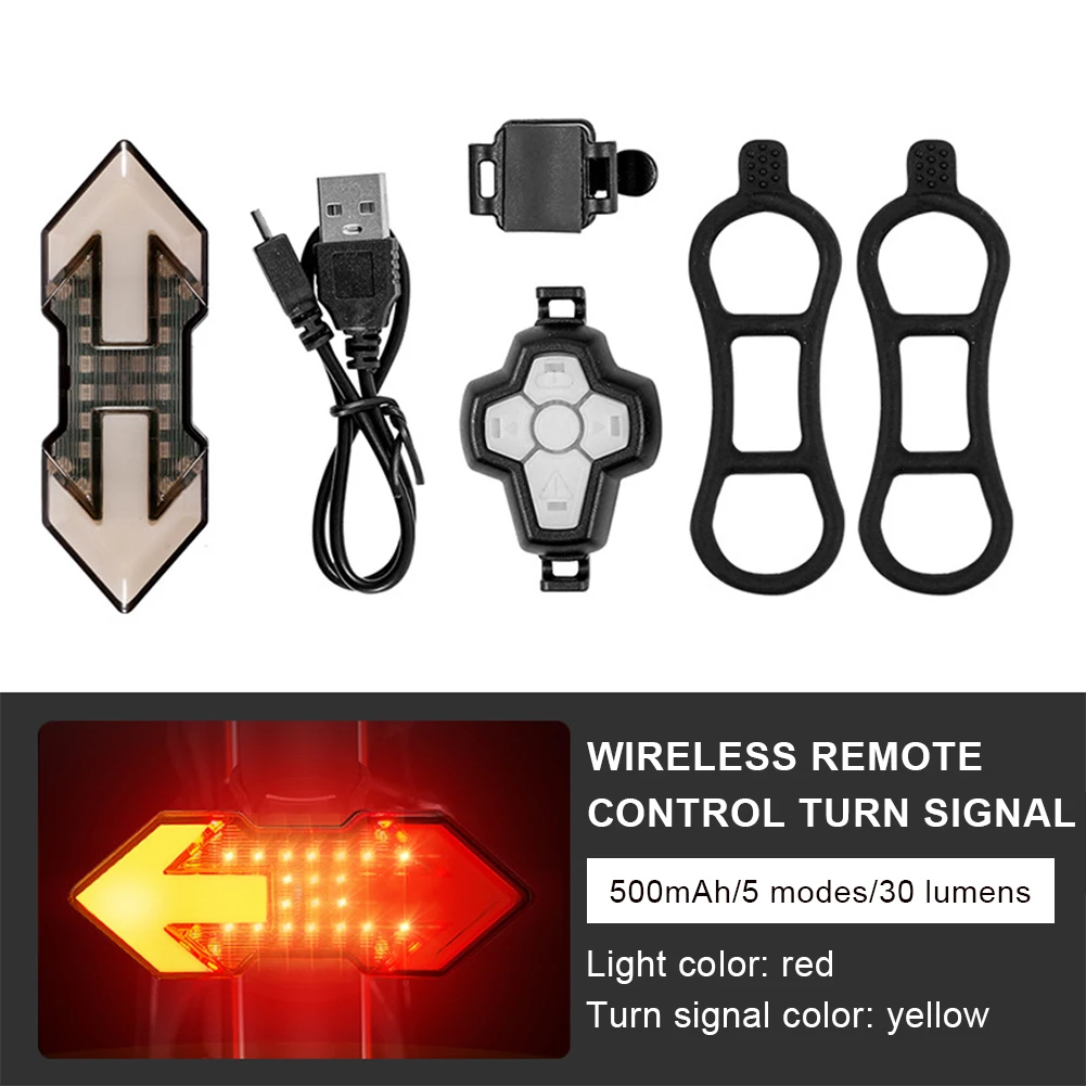 Wireless Remote Turn Signal Bicycle Light MTB Direction Indicator Smart LED Bike Taillight USB Rechargeable Cycling Rear Lamp
Wireless Remote Turn Signal Bicycle Light MTB Direction Indicator Smart LED Bike Taillight USB Rechargeable Cycling Rear Lamp