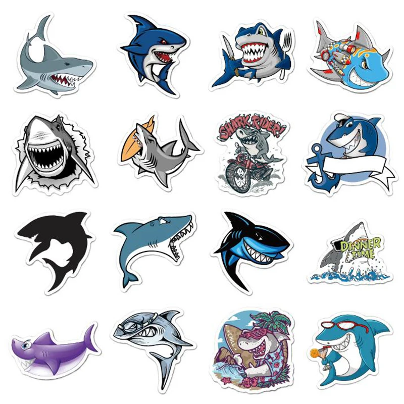 50Pcs Cute Animal Shark Stickers Laptop Skateboard Luggage Motorcycle Phone Guitar Stickers Toys
50Pcs Cute Animal Shark Stickers Laptop Skateboard Luggage Motorcycle Phone Guitar Stickers Toys
