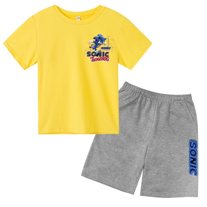 Boy Clothes Sonic Sets 2021 Summer Kid T-shirt+shorts 2pc Baby Toddler Outfit Sport Suit For 3-14 Year Costume Children Clothing
Boy Clothes Sonic Sets 2021 Summer Kid T-shirt+shorts 2pc Baby Toddler Outfit Sport Suit For 3-14 Year Costume Children Clothing