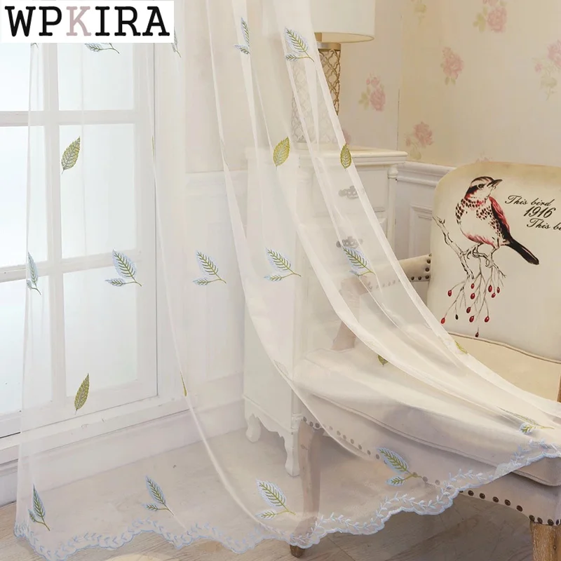 American Country Curtain for Living Room Colorful Leaves Sheer Drape Lace Mesh Fabric Window Balcony Kitchen Custom S075#D
American Country Curtain for Living Room Colorful Leaves Sheer Drape Lace Mesh Fabric Window Balcony Kitchen Custom S075#D