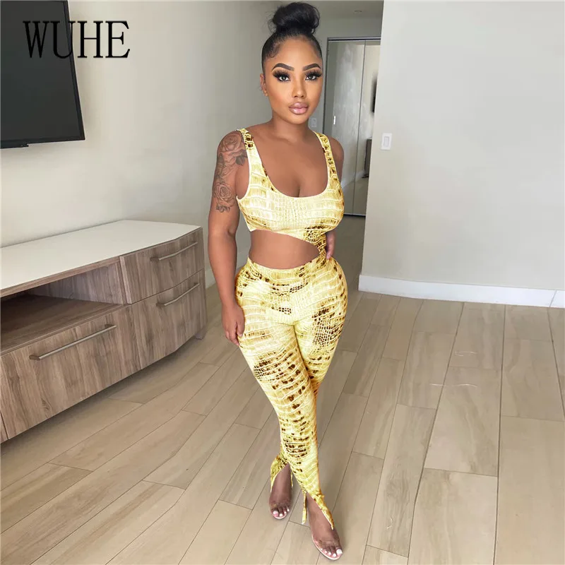 WUH Casual Streetwear Jumpsuits Serpentine Print Square Collar Off Shoulder Sleeveless Hollow Out Split Skinny Nightclub Party
WUH Casual Streetwear Jumpsuits Serpentine Print Square Collar Off Shoulder Sleeveless Hollow Out Split Skinny Nightclub Party