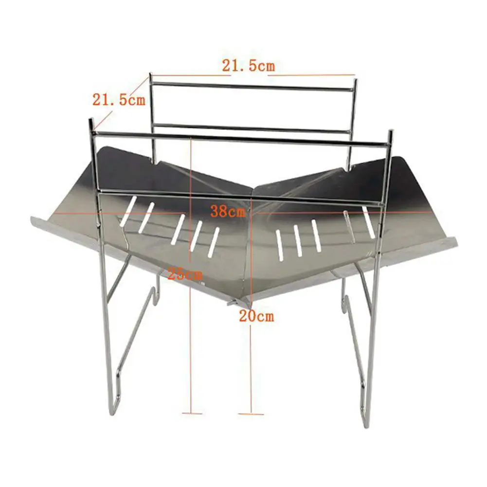 Newest Stainless Steel Folding Grill Ultra-light Grill Barbecue Stove Portable Firewood Wood Stove Outdoor Cooking Tool
Newest Stainless Steel Folding Grill Ultra-light Grill Barbecue Stove Portable Firewood Wood Stove Outdoor Cooking Tool