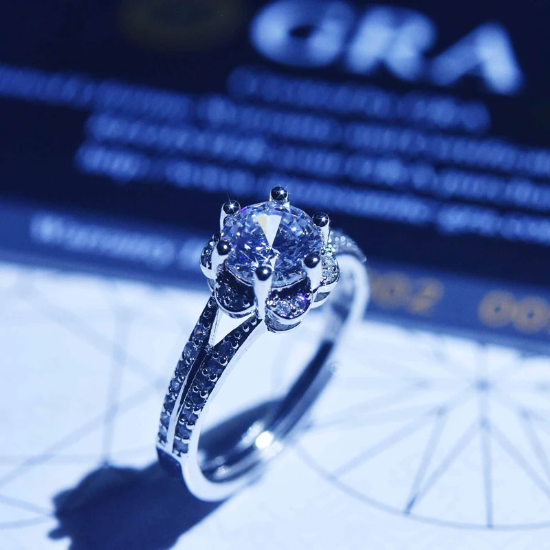 925 Sterling Silver Flower Rings Luxury Moissanite Bride Exquisite Jewelry For Women Wedding Engagement Valentine's Day Gift 
925 Sterling Silver Flower Rings Luxury Moissanite Bride Exquisite Jewelry For Women Wedding Engagement Valentine's Day Gift