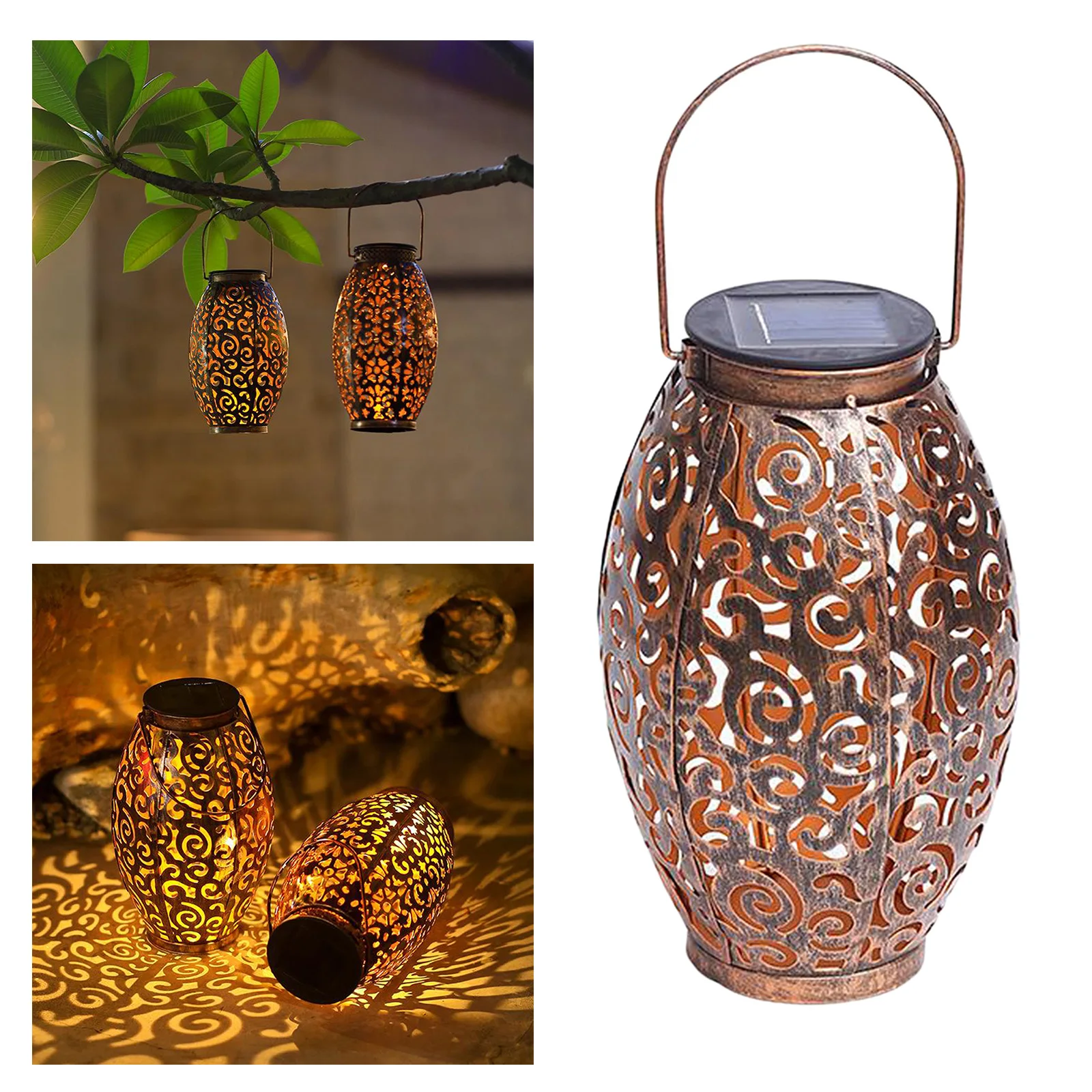 Solar Lights Outdoor Hanging Solar Lanterns Garden Outdoor Solar Lights Retro Iron Waterproof for Patio Yard Pathway Decorative 
Solar Lights Outdoor Hanging Solar Lanterns Garden Outdoor Solar Lights Retro Iron Waterproof for Patio Yard Pathway Decorative