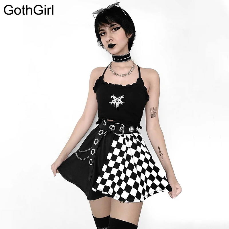 Goth Y2K Red Plaid Patchwork Skirt Punk Streetwear High Waist Mini Skirts Grunge Harajuku A Line E Girl Preppy Skirt
Goth Y2K Red Plaid Patchwork Skirt Punk Streetwear High Waist Mini Skirts Grunge Harajuku A Line E Girl Preppy Skirt