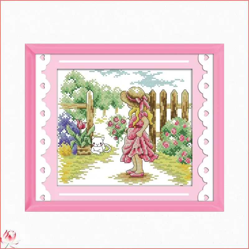 Embroidery The Girl In The Yard To See The Cat Cross Stitch Kit Stamped Patterns 11CT 14CT DIY Counting Printed Craft Decoration
Embroidery The Girl In The Yard To See The Cat Cross Stitch Kit Stamped Patterns 11CT 14CT DIY Counting Printed Craft Decoration