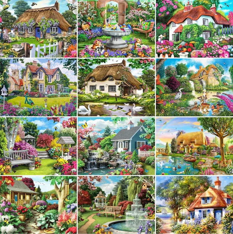 5D DIY Diamond Painting Garden Scenery Full Square Round Diamond Embroidery House Cross Stitch Mosaic Craft Home Decor
5D DIY Diamond Painting Garden Scenery Full Square Round Diamond Embroidery House Cross Stitch Mosaic Craft Home Decor