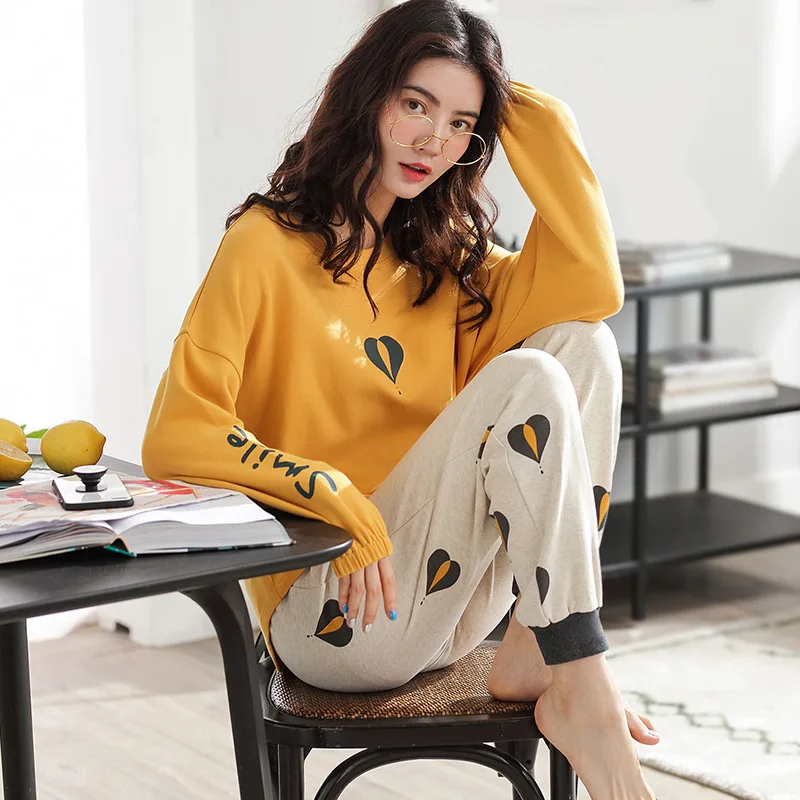 women sleepwear spring and autumnpajamas set pajamas for women Pure cotton casual women nightgowns Pure cotton breathable
women sleepwear spring and autumnpajamas set pajamas for women Pure cotton casual women nightgowns Pure cotton breathable