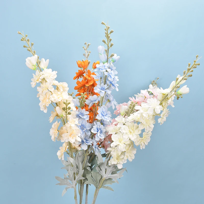 64cm Artificial Flowers Delphinium Fake Violet Orchid Floral Fake Flower Pampas Grass Arrangement DIY Wedding Home Decor Fall
64cm Artificial Flowers Delphinium Fake Violet Orchid Floral Fake Flower Pampas Grass Arrangement DIY Wedding Home Decor Fall