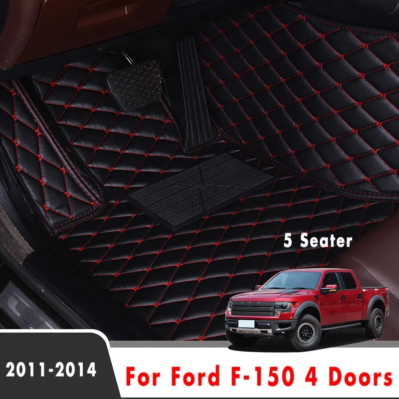 LHD Car Floor Mats For Ford F-150 2014 2013 2012 2011 4 Doors (5 Seater) Auto Leather Styling Custom Rugs Accessories Waterproof
LHD Car Floor Mats For Ford F-150 2014 2013 2012 2011 4 Doors (5 Seater) Auto Leather Styling Custom Rugs Accessories Waterproof
