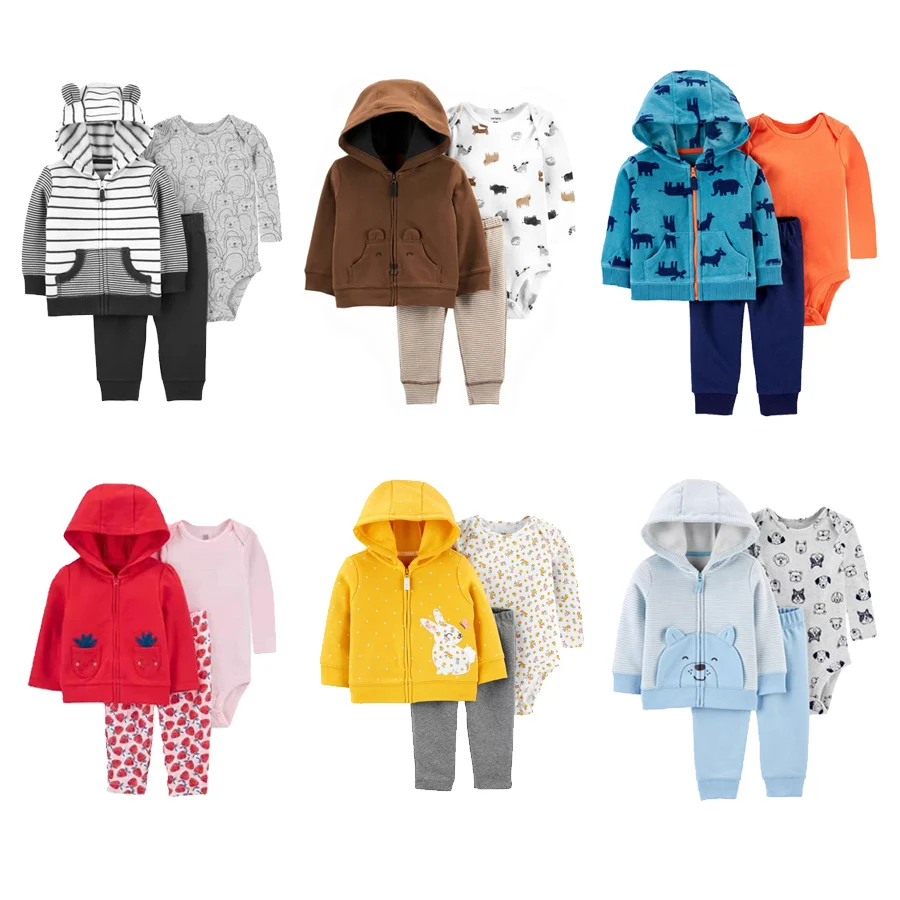 Baby three piece set Baby Boy Girl Sports Suit Clothing Sets Kids Clothes coat + Jumpsuits + Pants 3pcs Baby clothing 6-24Month
Baby three piece set Baby Boy Girl Sports Suit Clothing Sets Kids Clothes coat + Jumpsuits + Pants 3pcs Baby clothing 6-24Month