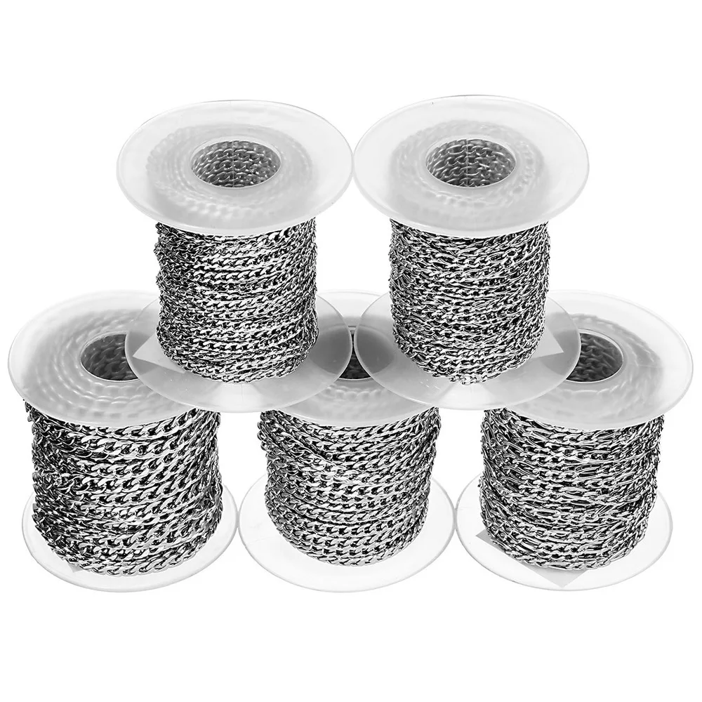 9 Meters Per Pack Of Stainless Steel Jewelry Chain Flattened Chain DIY Jewelry Accessories Jewelry Necklace Flat Cross Chain
9 Meters Per Pack Of Stainless Steel Jewelry Chain Flattened Chain DIY Jewelry Accessories Jewelry Necklace Flat Cross Chain