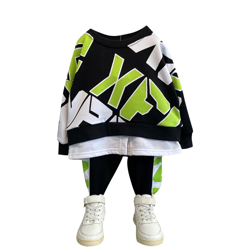 New Autumn Spring Kids Fashion Clothes Baby Boys Letter T-Shirt Girls Pants 2pcs/set Children Toddler Costume Infant Sportswear
New Autumn Spring Kids Fashion Clothes Baby Boys Letter T-Shirt Girls Pants 2pcs/set Children Toddler Costume Infant Sportswear