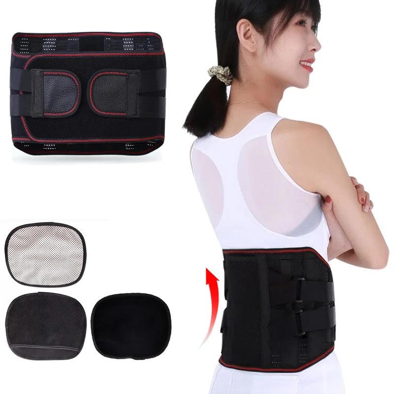 Tourmaline Steel Plate Double Pull Strap Back Support Belt Lumbar Disc Herniation Brace Waist Posture Corrector With 3 Pad Bone 
Tourmaline Steel Plate Double Pull Strap Back Support Belt Lumbar Disc Herniation Brace Waist Posture Corrector With 3 Pad Bone