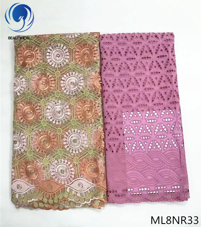 Beautifical African fabrics embroidrey net lace fabric New arrival pink punch cotton lace fabric 2.5+2.5yards ML8NR
Beautifical African fabrics embroidrey net lace fabric New arrival pink punch cotton lace fabric 2.5+2.5yards ML8NR