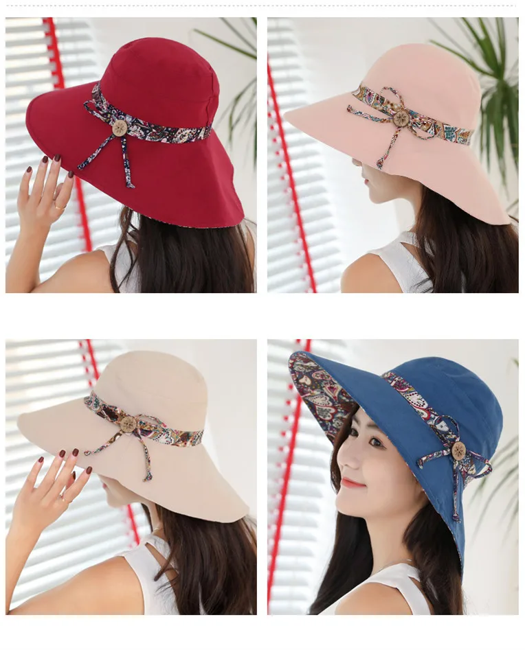 Women Sun hat Summer Hat Folding Sunscreen Anti-uv big Summer Biking Beach Hat Fashion Sun hat
Women Sun hat Summer Hat Folding Sunscreen Anti-uv big Summer Biking Beach Hat Fashion Sun hat