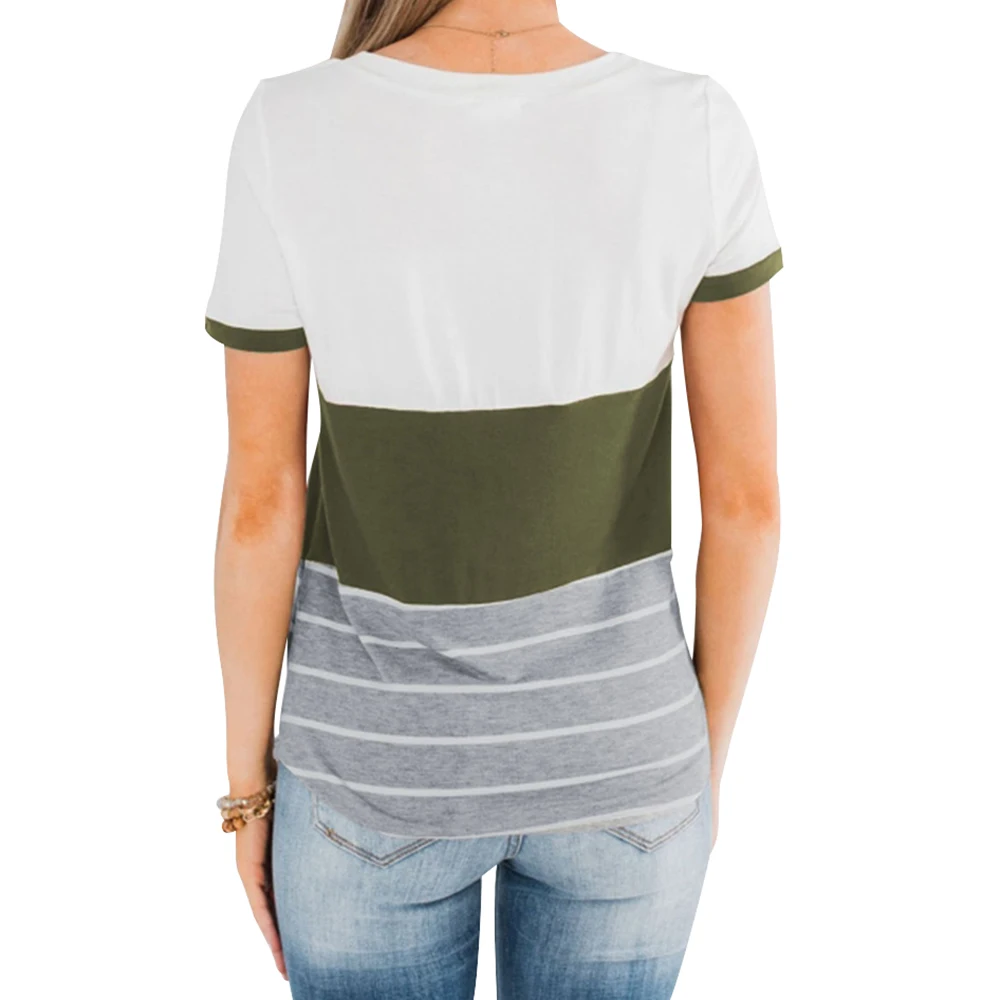 Comfortable stripe with Pockets Summer Feminist Polyester Fiber S---2XL Stripe T Shirts Slim Fit Shirt Women'S T-Shirt 2020 hot
Comfortable stripe with Pockets Summer Feminist Polyester Fiber S---2XL Stripe T Shirts Slim Fit Shirt Women'S T-Shirt 2020 hot