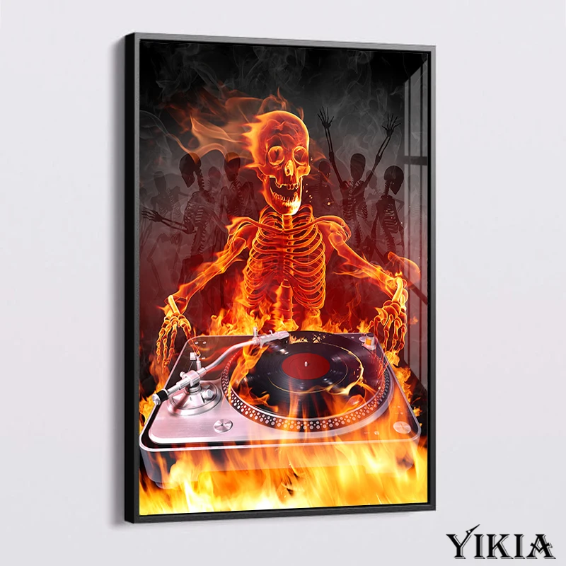 Red Flame Skull Rock Band Abstract Art Print Canvas Painting Modern Posters and Prints Guitar Bass Drum Boy Room Wall Pictures
Red Flame Skull Rock Band Abstract Art Print Canvas Painting Modern Posters and Prints Guitar Bass Drum Boy Room Wall Pictures