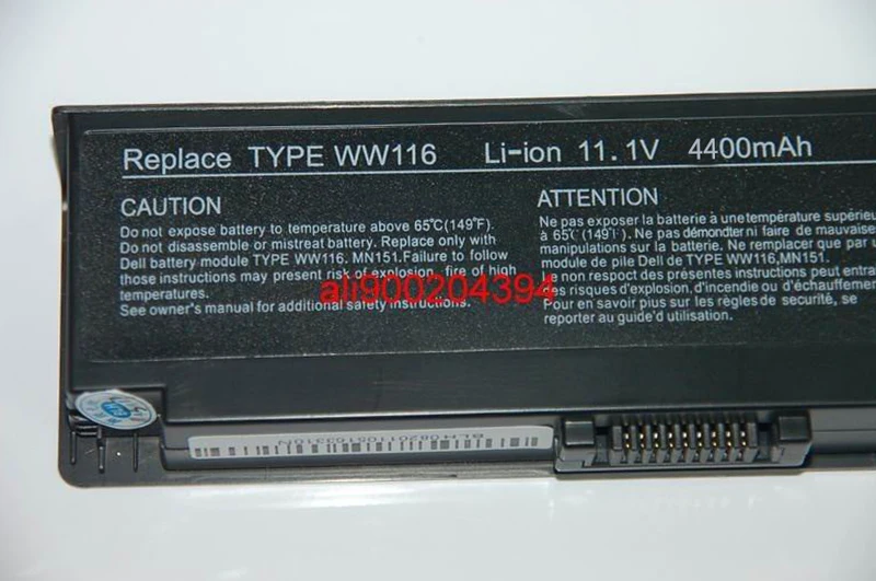 Oem замена аккумулятор ноутбука WW116 312-0543 312-0584 451-10516 FT080 FT092 KX117 NR433 для Dell Inspiron 1420 Vostro