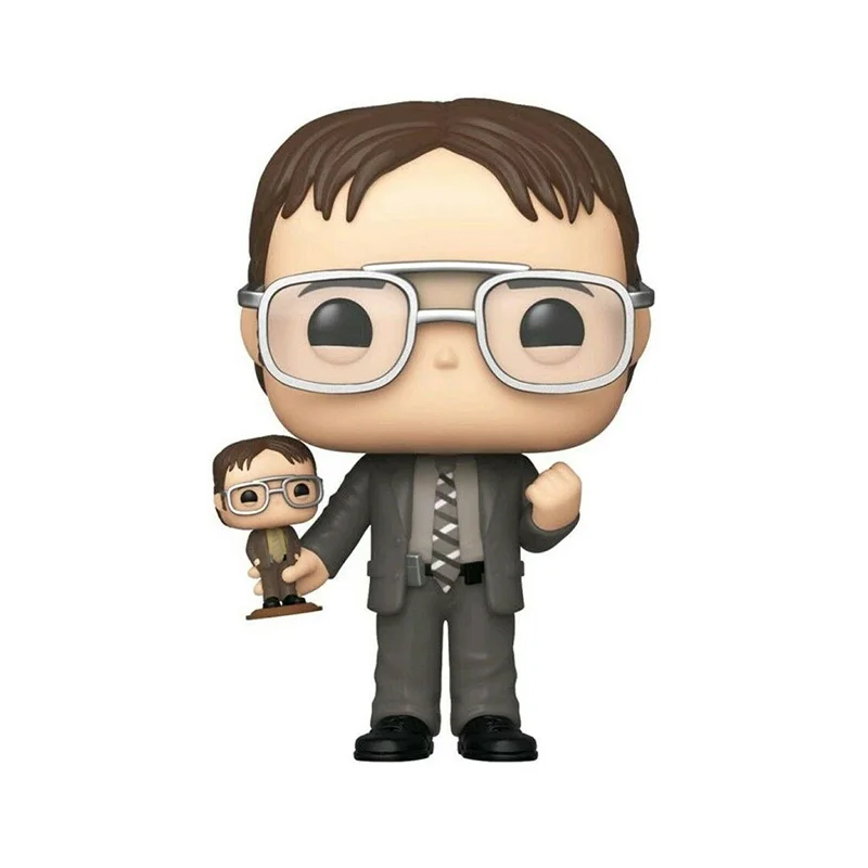 Экшн-фигурка FUNKO POP офис: Дуайт Шрут с Дуайтом боблхедом #882 поп-игрушка подарки для