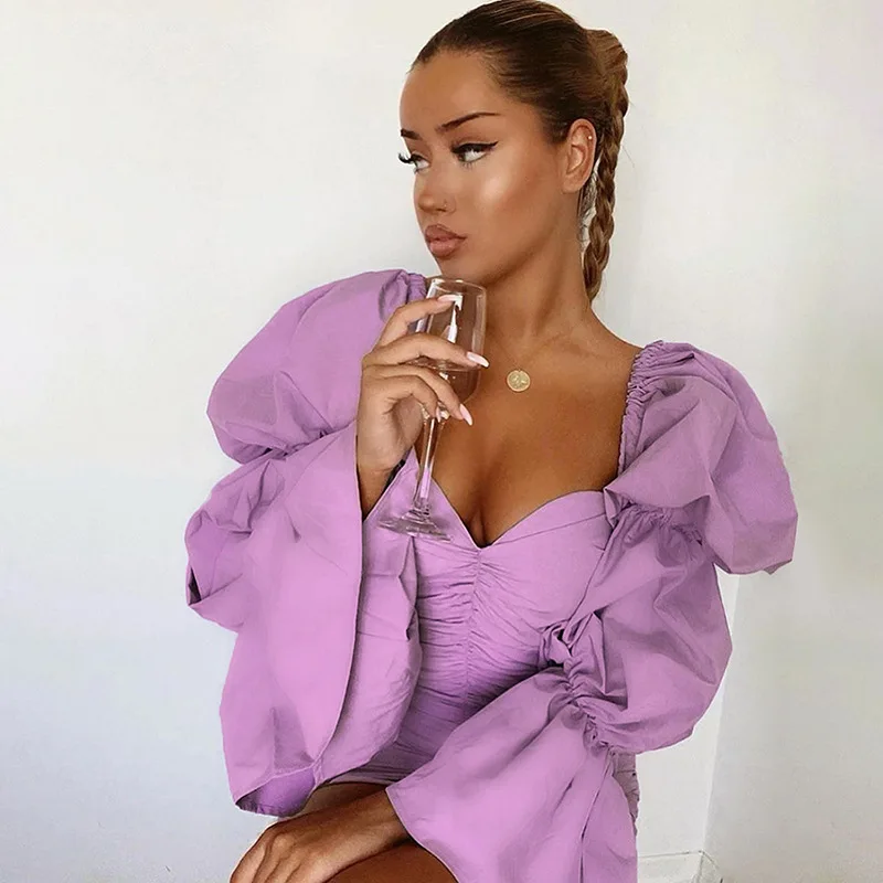 Paris Girl Long Sleeve Slash Neck Dresses Women Ruffles Elegant Bodycon Sexy Mini Dresses Lady Slim Pleated Casual Clothing
Paris Girl Long Sleeve Slash Neck Dresses Women Ruffles Elegant Bodycon Sexy Mini Dresses Lady Slim Pleated Casual Clothing