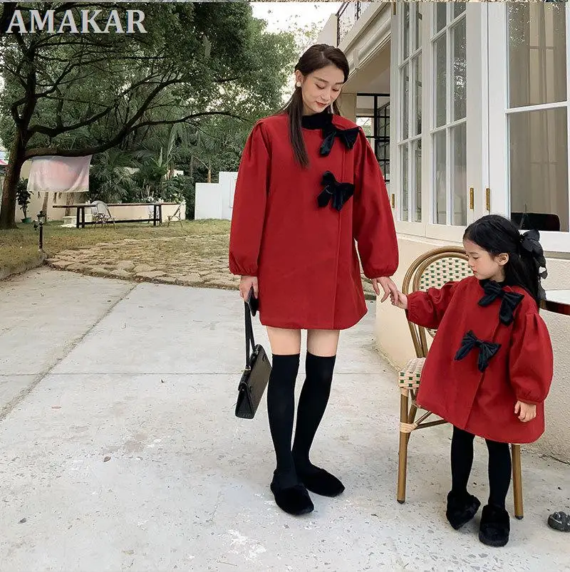 Mother And Me Coat Mom Daughter Equal Parent-Child Pair Look 2021 Autumn Winter Women Baby Clothes Kid Girl Long Sleeve Dresses
Mother And Me Coat Mom Daughter Equal Parent-Child Pair Look 2021 Autumn Winter Women Baby Clothes Kid Girl Long Sleeve Dresses