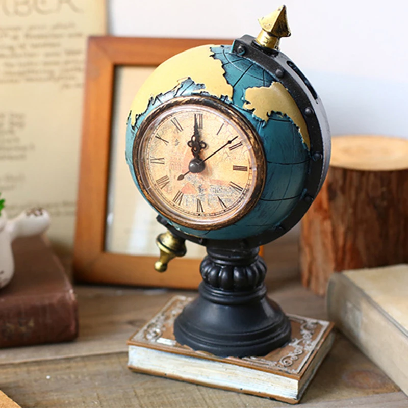 1 Pcs Nordic Style Globe Retro Resin Clock Ornaments Study Room Living Room Office Home Decorations Cabinet Porch Seat Clock
1 Pcs Nordic Style Globe Retro Resin Clock Ornaments Study Room Living Room Office Home Decorations Cabinet Porch Seat Clock