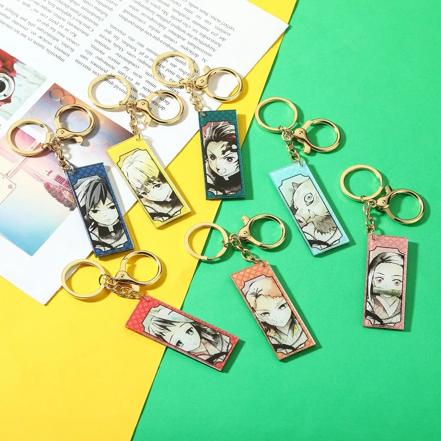 New 7Styles Anime Demon Slayer Kimetsu no Yaiba Keychain Giyuu Makomo Sabito Double Sided Acrylic Keyring Blade of Ghost Pendant
New 7Styles Anime Demon Slayer Kimetsu no Yaiba Keychain Giyuu Makomo Sabito Double Sided Acrylic Keyring Blade of Ghost Pendant