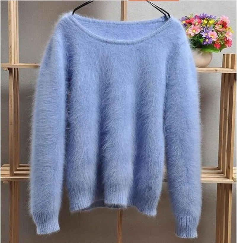 Womens Ladies Winter Rabbit Fur Mink Cashmere Warm Sweater Fluffy Fuzzy Plush Base Shirt Jumper Pullover Sweater Blouses Tops
Womens Ladies Winter Rabbit Fur Mink Cashmere Warm Sweater Fluffy Fuzzy Plush Base Shirt Jumper Pullover Sweater Blouses Tops