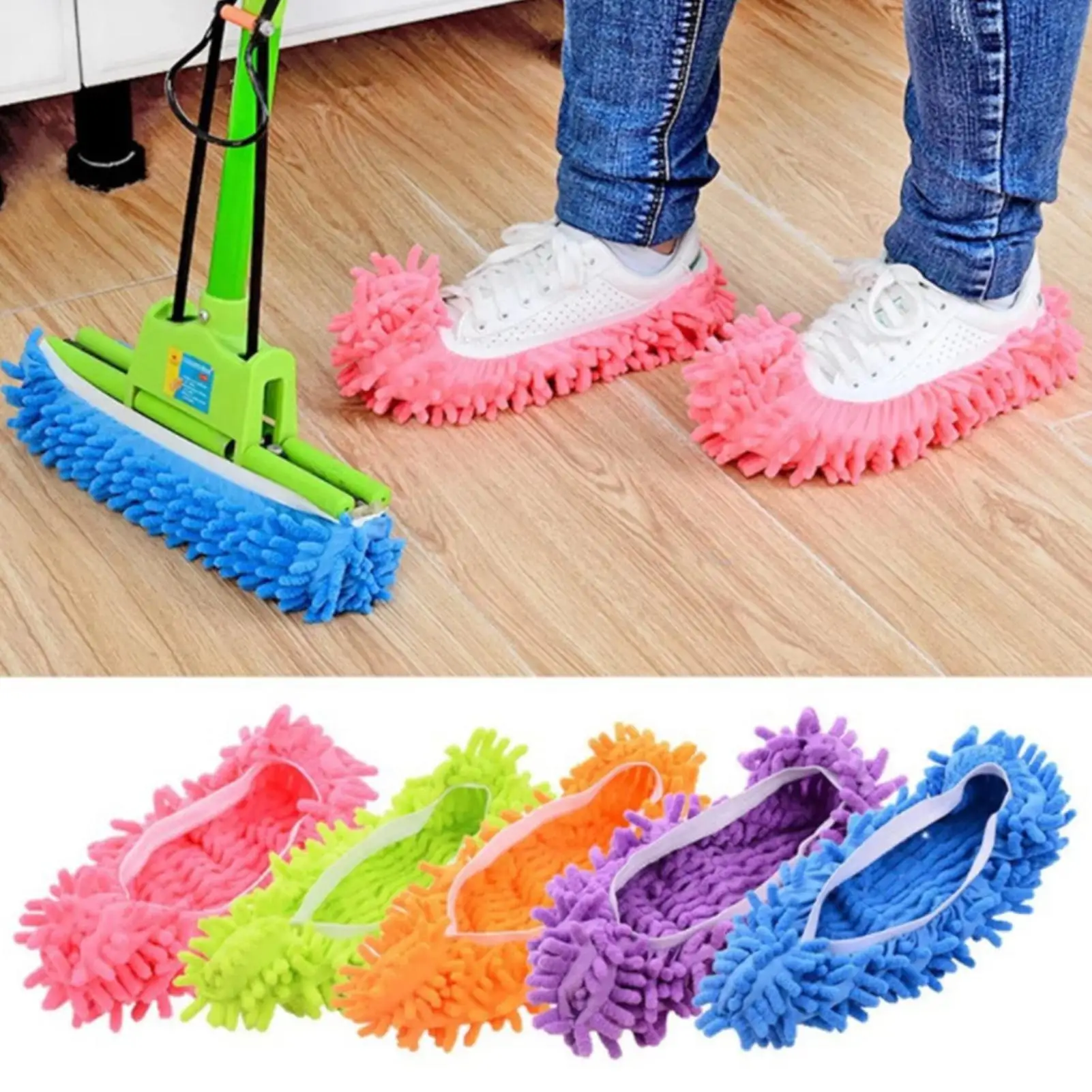 2PCs Microfiber Mop Floor Cleaning Lazy Fuzzy Slippers House Home Flooring Tools Shoes Bathroom Kitchen Cleaner
2PCs Microfiber Mop Floor Cleaning Lazy Fuzzy Slippers House Home Flooring Tools Shoes Bathroom Kitchen Cleaner