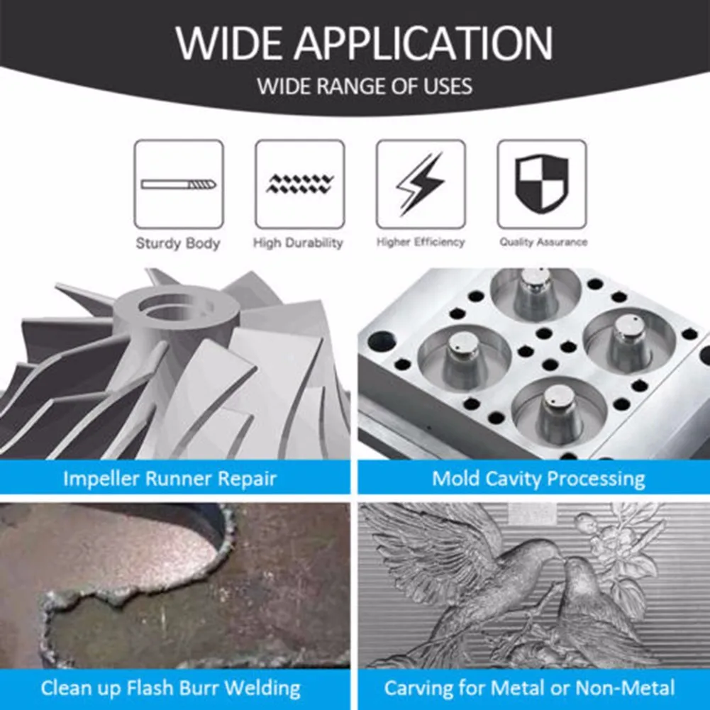 10pcs Carving Bit Carbide Steel Tungsten Burr Bit Carving Bit Drill Grinder For Rotary Tool
10pcs Carving Bit Carbide Steel Tungsten Burr Bit Carving Bit Drill Grinder For Rotary Tool