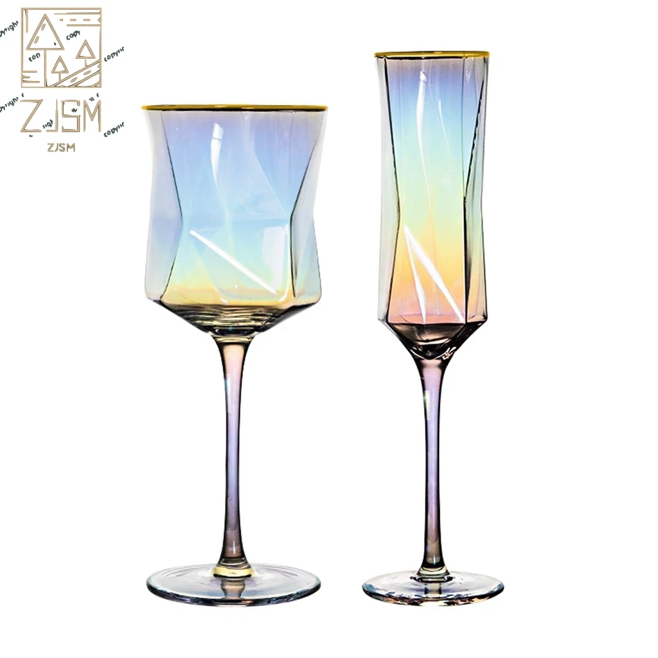 Home Luxuly Diamond Polygon Red Wine Glass European Crystal Colorful Phnom Penh Red Wine Champagne Glass Bar Restaurant Utensils
Home Luxuly Diamond Polygon Red Wine Glass European Crystal Colorful Phnom Penh Red Wine Champagne Glass Bar Restaurant Utensils