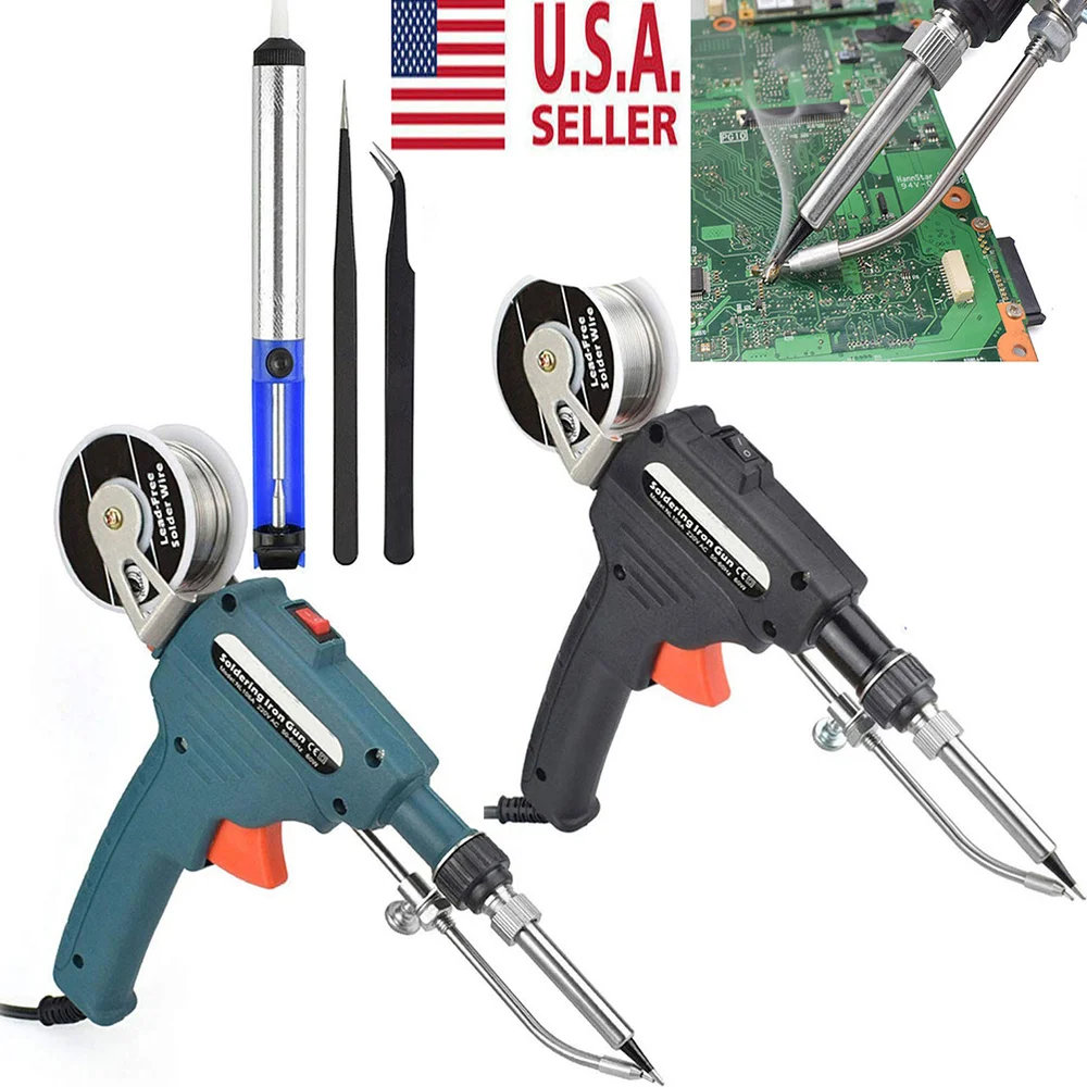220V 60W Electric Soldering Iron Kit Internal Heating Handheld Automatically Send Tin Welding Station Repair Tool with Switch (E
220V 60W Electric Soldering Iron Kit Internal Heating Handheld Automatically Send Tin Welding Station Repair Tool with Switch (E