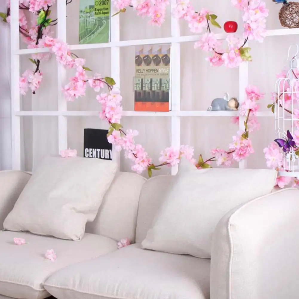Artificial Sakura Leaf Rattan Home Party Wedding Hanging Garland Garden Decor 
Artificial Sakura Leaf Rattan Home Party Wedding Hanging Garland Garden Decor