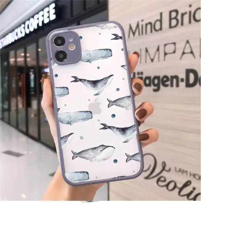 Cute blue whale killer whale cartoon Phone Cases Matte Transparent for iPhone 7 8 11 12 s mini pro X XS XR MAX Plus cover funda
Cute blue whale killer whale cartoon Phone Cases Matte Transparent for iPhone 7 8 11 12 s mini pro X XS XR MAX Plus cover funda