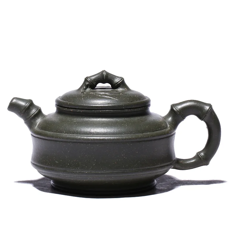 Famous Teapot Handmade Yixing Genuine Green Clay Double-line Bamboo Drum Purple Sand Pot Household Sketch Pot Kung Fu Tea Set
Famous Teapot Handmade Yixing Genuine Green Clay Double-line Bamboo Drum Purple Sand Pot Household Sketch Pot Kung Fu Tea Set