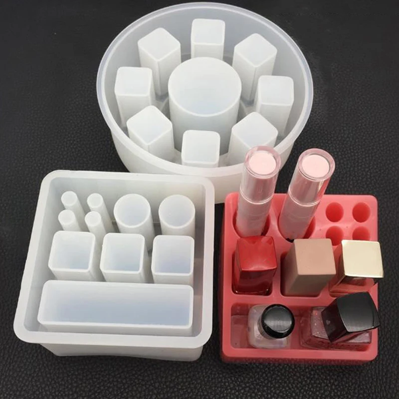 DIY Crystal Epoxy Resin Mold Silicone Rectangular Square Round Lipstick Storage Box Mold Hand Made Mirror Jewelry Making Tools
DIY Crystal Epoxy Resin Mold Silicone Rectangular Square Round Lipstick Storage Box Mold Hand Made Mirror Jewelry Making Tools
