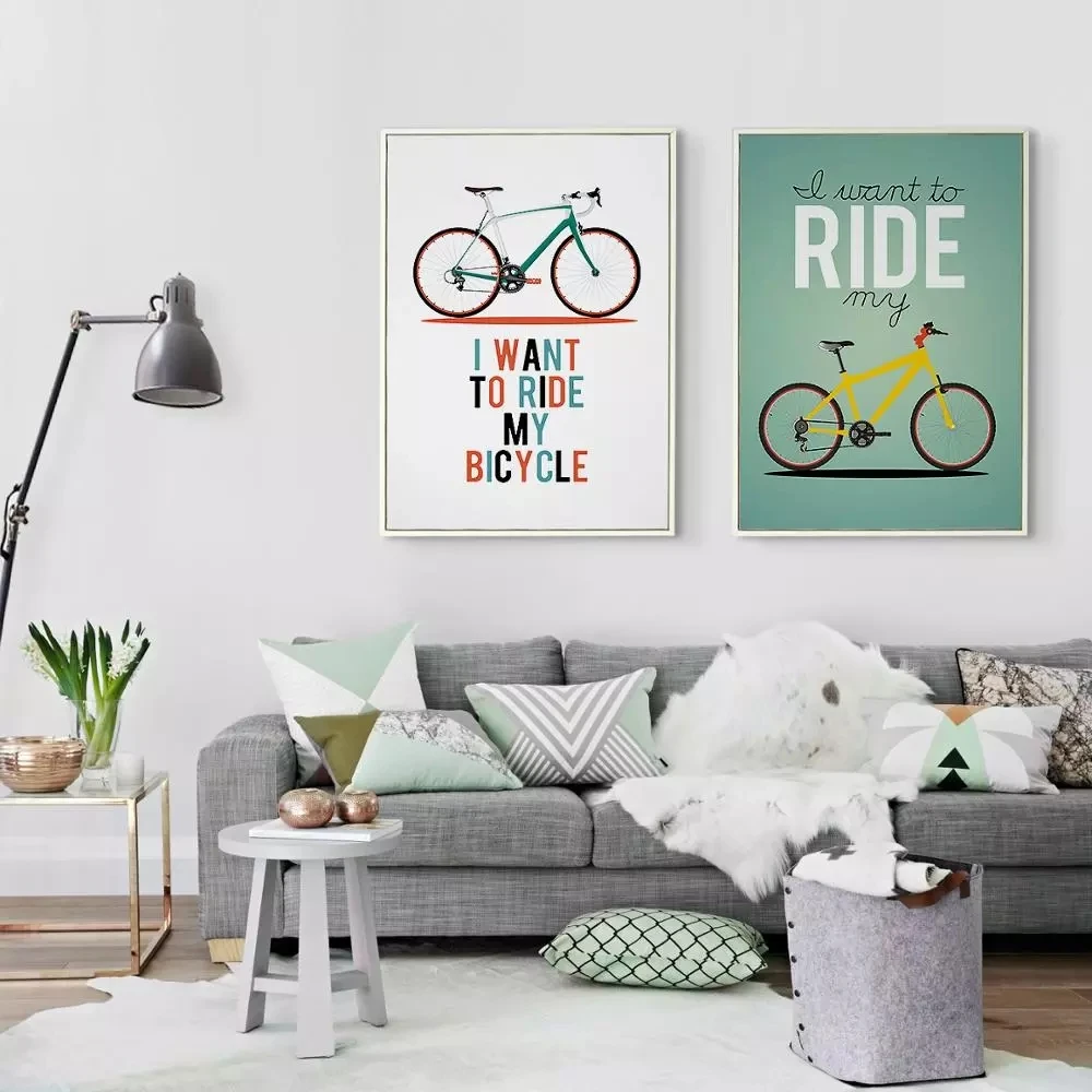 Nordic Home Wall Decoration Bike Canvas Painting Poster Print Cartoon Bicycle Wall Art Pictures for Living Room Bedroom Murals
Nordic Home Wall Decoration Bike Canvas Painting Poster Print Cartoon Bicycle Wall Art Pictures for Living Room Bedroom Murals