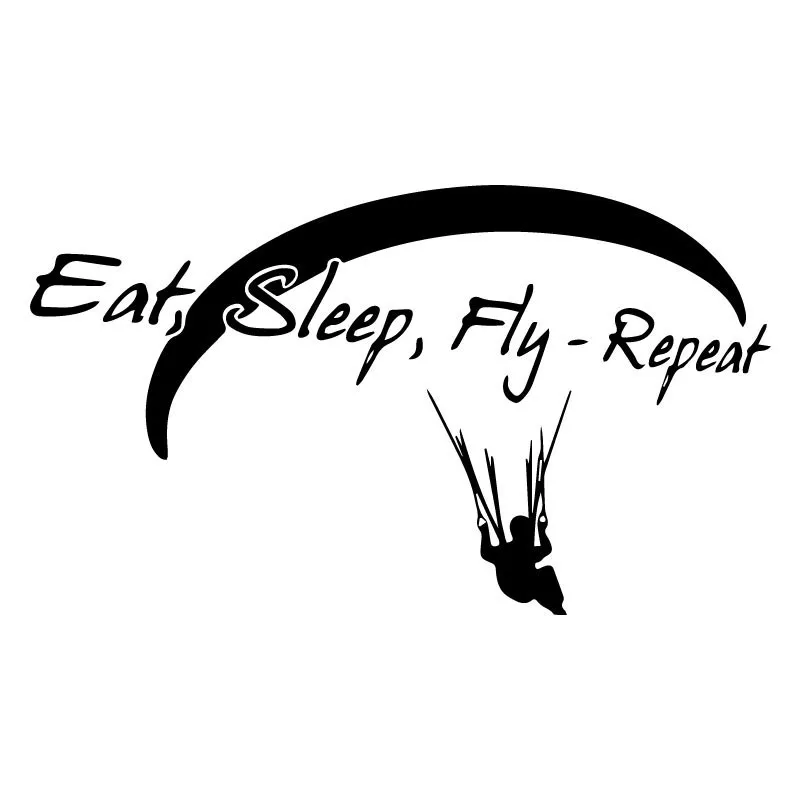 New Personality Car Stickers PARAGLIDING Eat Sleep Fly Repeat Car Decals PVC Vinyl Motorcycle Good Quality Apply To Car Window
New Personality Car Stickers PARAGLIDING Eat Sleep Fly Repeat Car Decals PVC Vinyl Motorcycle Good Quality Apply To Car Window