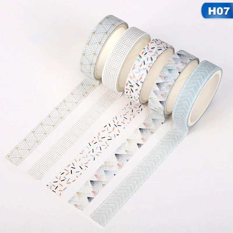 5Pcs/Set Grid Washi Tape Cute Decorative Adhesive Tape Solid Color Masking Tape For Stickers Scrapbooking DIY Stationery Tape
5Pcs/Set Grid Washi Tape Cute Decorative Adhesive Tape Solid Color Masking Tape For Stickers Scrapbooking DIY Stationery Tape